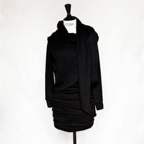 Leslie Amon Sweaters - NWT Leslie Amon Gstaad Black Mini Dress